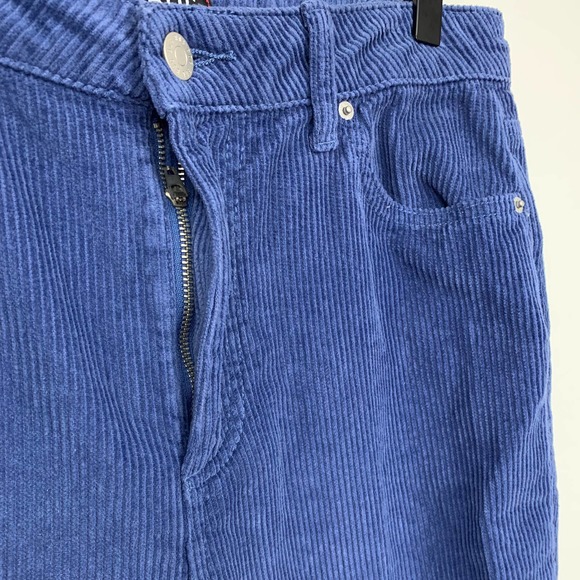 BDG Urban Outfitters High Rise Mom Corduroy Pants Blue Size 29 Straight Leg - Picture 9 of 10